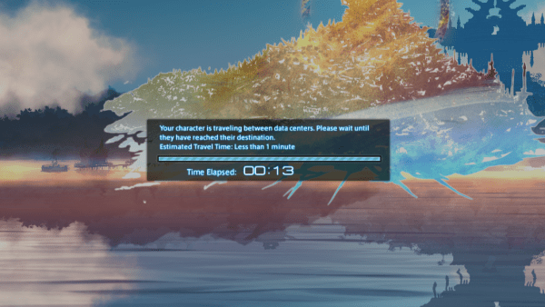An image of the Dawntrail Data Center travel queue 